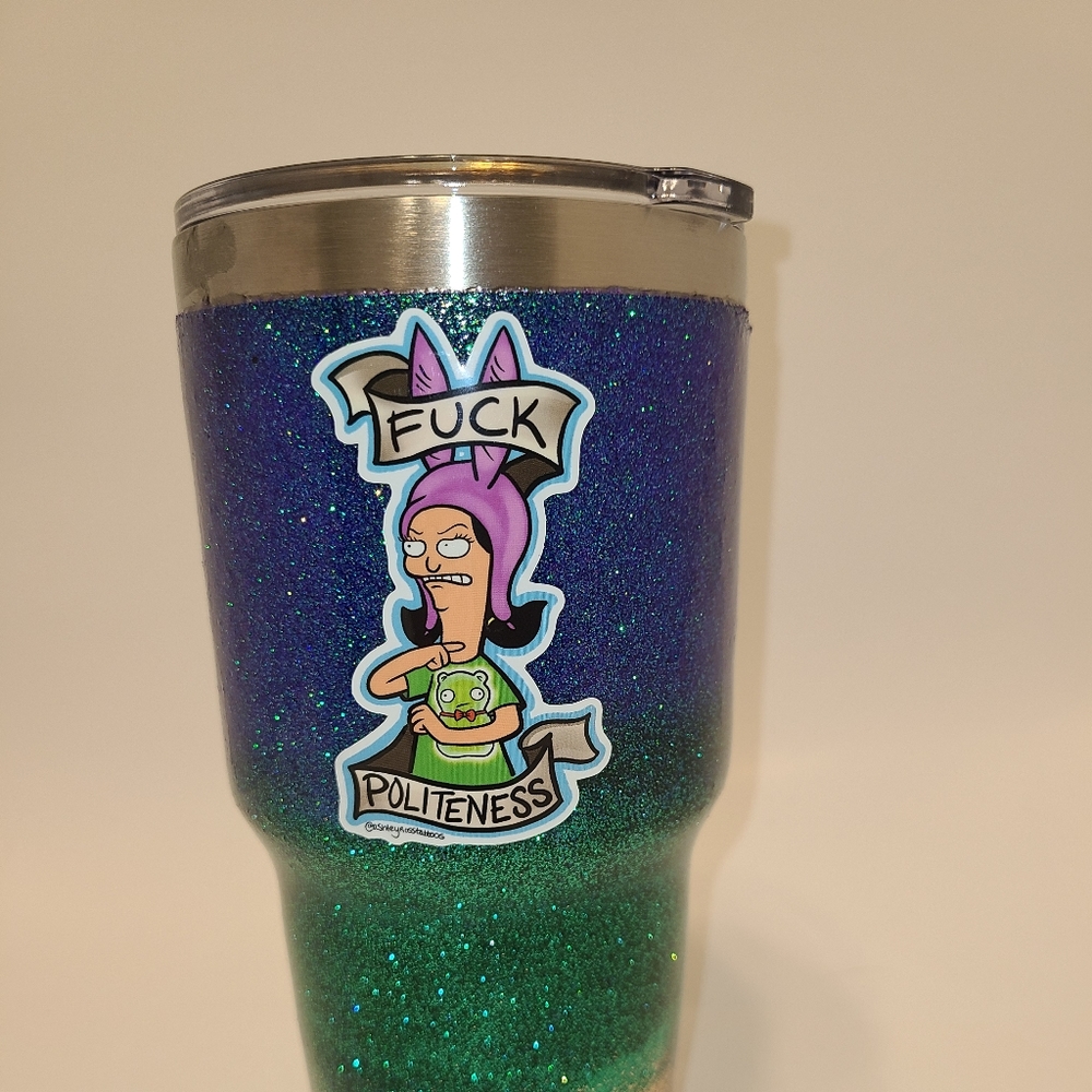 30oz Glitter tumbler